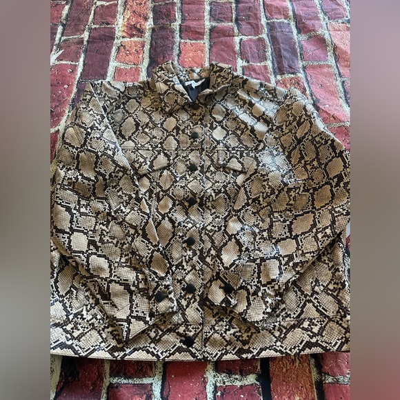 NWT Good American Faux Snake Pants & Jacket size 2 - Picture 2 of 12